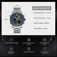 Load image into Gallery viewer, NAVIFORCE Fashion Men Watch Luxury Brand Sport Watch For Men Chronograph Quartz Wristwatch Military Waterproof Steel Band Clock
