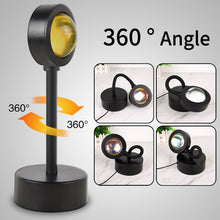 Load image into Gallery viewer, USB Sunset Lamp Sunset Projector Mood Light Living Room Bedroom Night Light Room Decor Bar Atmosphere Photography Background