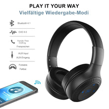 Load image into Gallery viewer, B20 Stereo Bluetooth Headset Headphones with Microphone Bass Foldable Wireless Earphone for Computer Phones Support Aux