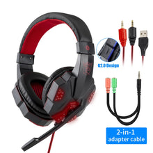 Load image into Gallery viewer, Professional 9D Stereo Gaming Headphones With Microphone PC Headset Gamer For XBOX PS4 Computer Laptop Phone Game accessories