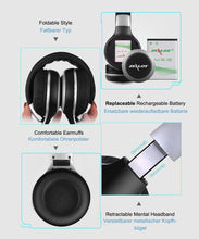 Load image into Gallery viewer, B20 Stereo Bluetooth Headset Headphones with Microphone Bass Foldable Wireless Earphone for Computer Phones Support Aux