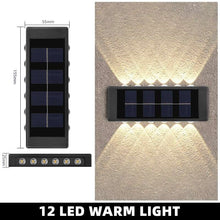 Load image into Gallery viewer, Solar Wall Lamp Outdoor Waterproof Solar Lights Up And Down Luminous Lighting For Garden Street Landscape Balcony Outdoor Decor