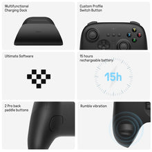 Load image into Gallery viewer, 8BitDo - Ultimate Wireless 2.4G Gaming Controller with Charging Dock for PC, Windows 10, 11, Steam Deck, Android