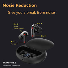 Load image into Gallery viewer, TWS Wireless Bluetooth5.3 Earphone ENC Noise Canceling Earbuds Waterproof Sport Touch Gaming HIFI Headphone HD Call Long Standby