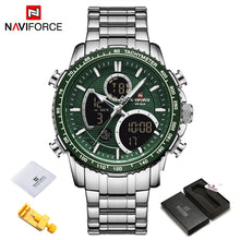 Load image into Gallery viewer, NAVIFORCE Fashion Men Watch Luxury Brand Sport Watch For Men Chronograph Quartz Wristwatch Military Waterproof Steel Band Clock