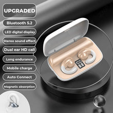 Load image into Gallery viewer, Bone Conduction Bluetooth Earphones Earring Wireless Headphones Ear Clip With Mic Earbuds HiFi Stereo Sports Waterproof Headsets