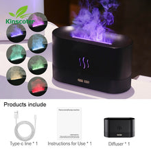 Load image into Gallery viewer, Kinscoter Aroma Diffuser Air Humidifier Ultrasonic Cool Mist Maker Fogger Led Essential Oil Flame Lamp Difusor