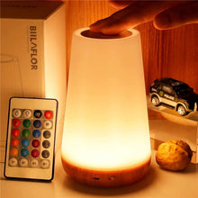 Load image into Gallery viewer, Table Lamp Bedside Lamp For Bedroom 13 Color Changing Touch Night Light RGB Remote Dimmable USB Rechargeable Portable Room Light