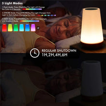Load image into Gallery viewer, Table Lamp Bedside Lamp For Bedroom 13 Color Changing Touch Night Light RGB Remote Dimmable USB Rechargeable Portable Room Light