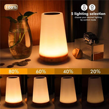 Load image into Gallery viewer, Table Lamp Bedside Lamp For Bedroom 13 Color Changing Touch Night Light RGB Remote Dimmable USB Rechargeable Portable Room Light