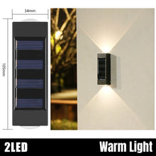 Load image into Gallery viewer, Solar Wall Lamp Outdoor Waterproof Solar Lights Up And Down Luminous Lighting For Garden Street Landscape Balcony Outdoor Decor