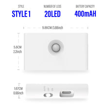 Load image into Gallery viewer, LED Induction Night Light Wireless USB Charging Human Body Induction Wall Light Bedroom Corridor Cabinet Bathroom Night Light