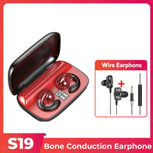 Load image into Gallery viewer, Bone Conduction Bluetooth Earphones Earring Wireless Headphones Ear Clip With Mic Earbuds HiFi Stereo Sports Waterproof Headsets