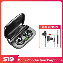 Load image into Gallery viewer, Bone Conduction Bluetooth Earphones Earring Wireless Headphones Ear Clip With Mic Earbuds HiFi Stereo Sports Waterproof Headsets