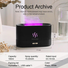 Load image into Gallery viewer, Kinscoter Aroma Diffuser Air Humidifier Ultrasonic Cool Mist Maker Fogger Led Essential Oil Flame Lamp Difusor