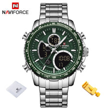 Load image into Gallery viewer, NAVIFORCE Fashion Men Watch Luxury Brand Sport Watch For Men Chronograph Quartz Wristwatch Military Waterproof Steel Band Clock