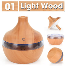 Load image into Gallery viewer, Wood Grain Humidifier Aroma Diffuser Atomizer USB Household Humidifier Hydrating Instrument Desktop Humidifier