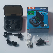 Load image into Gallery viewer, M21 TWS Wireless Headphones Couple Noise Canceling Bluetooth Earphones 9D Stereo Sports Waterproof Four Earbuds Headset With Mic