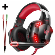 Load image into Gallery viewer, Gaming Headset Gamer Stereo Headphone With Microphone Mic Led Game For PC Computer PS4 KOTION EACH G2000 G1000 G4000 G9000 G2600