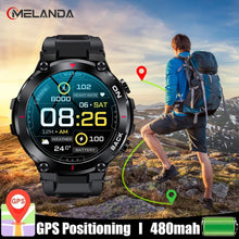 Load image into Gallery viewer, K37 Military GPS Smart Watch Men 360*360 HD Screen Heart Rate IP68 Waterproof Sports SmartWatch For Xiaomi Android IOS K37