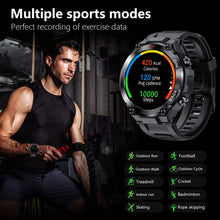 Load image into Gallery viewer, K37 Military GPS Smart Watch Men 360*360 HD Screen Heart Rate IP68 Waterproof Sports SmartWatch For Xiaomi Android IOS K37