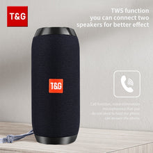 Load image into Gallery viewer, TG117 Bluetooth Speakers Portable Wireless Sound Box Waterproof Outdoor Loudspeaker Stereo Surround Supports TF Radio