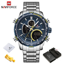 Load image into Gallery viewer, NAVIFORCE Fashion Men Watch Luxury Brand Sport Watch For Men Chronograph Quartz Wristwatch Military Waterproof Steel Band Clock