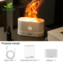 Load image into Gallery viewer, Kinscoter Aroma Diffuser Air Humidifier Ultrasonic Cool Mist Maker Fogger Led Essential Oil Flame Lamp Difusor