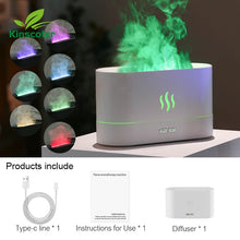 Load image into Gallery viewer, Kinscoter Aroma Diffuser Air Humidifier Ultrasonic Cool Mist Maker Fogger Led Essential Oil Flame Lamp Difusor