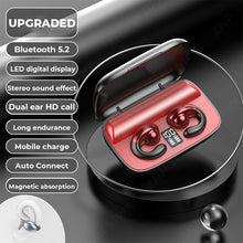 Load image into Gallery viewer, Bone Conduction Bluetooth Earphones Earring Wireless Headphones Ear Clip With Mic Earbuds HiFi Stereo Sports Waterproof Headsets
