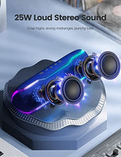 Load image into Gallery viewer, WISE TIGER Speaker Bluetooth Sound Box Wireless Speakers 25W IPX7 Waterproof BT5.3 Stereo Surround Speaker Portable Bluetooth