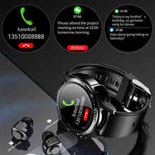Load image into Gallery viewer, JM03 Bluetooth Headset Earphone TWS Two in One HIFI Stereo Wireless Sports Tracke Music Play Smartwatch