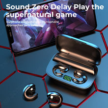 Load image into Gallery viewer, Bone Conduction Bluetooth Earphones Earring Wireless Headphones Ear Clip With Mic Earbuds HiFi Stereo Sports Waterproof Headsets