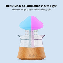 Load image into Gallery viewer, 300ml Mushroom Rain Air Humidifier Rain Cloud Design Colorful Night Light Aroma Diffuser USB Air Diffuser Mist Maker Machine
