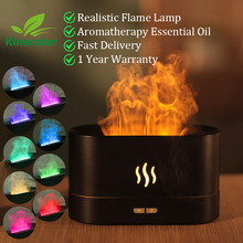 Load image into Gallery viewer, Kinscoter Aroma Diffuser Air Humidifier Ultrasonic Cool Mist Maker Fogger Led Essential Oil Flame Lamp Difusor