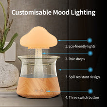 Load image into Gallery viewer, 300ml Mushroom Rain Air Humidifier Rain Cloud Design Colorful Night Light Aroma Diffuser USB Air Diffuser Mist Maker Machine