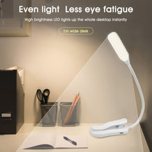 Load image into Gallery viewer, Rechargeable Book Light Mini 7 LED Reading Light 3-Level Warm Cool White Flexible Easy Clip Lamp Read Night Reading Lamp in Bed
