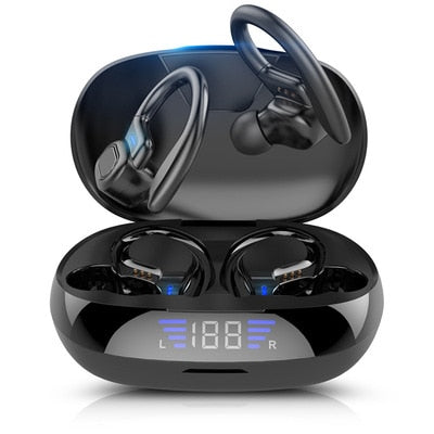 VV2 TWS Wireless Headphones Sport Earbuds Touch Control LED Display Music Headset