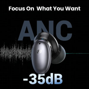 X6 ANC Wireless Headphone Bluetooth 5.1 TWS Earbuds ANC 35dB Hybrid Active Noise Cancelling for iPhone 15 Pro Max