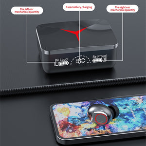 2023 New Bluetooth 5.3 Wireless TWS Headset Waterproof Noise Canceling Game Earbuds with LED Screen HiFi Music Sports Earphone