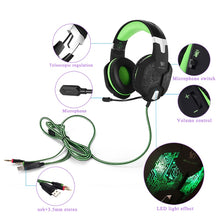 Load image into Gallery viewer, Gaming Headset Gamer Stereo Headphone With Microphone Mic Led Game For PC Computer PS4 KOTION EACH G2000 G1000 G4000 G9000 G2600
