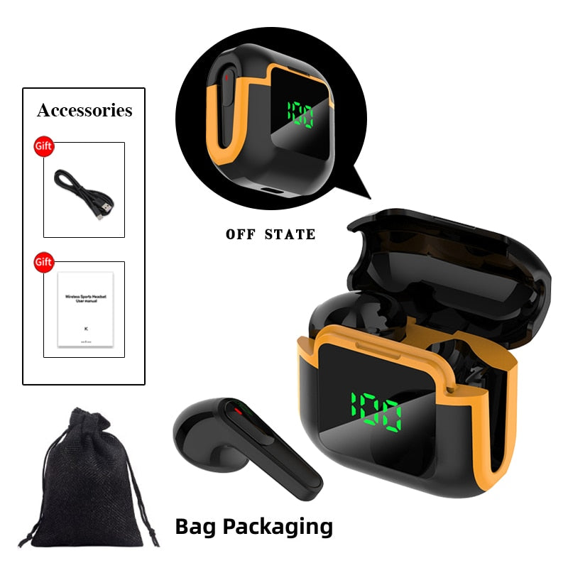 Wireless Headphones 5.1 Bluetooth Earphones HIFI Lossless Sound Headsets Sports Mini TWS Earbuds