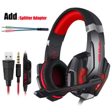 Load image into Gallery viewer, Gaming Headset Gamer Stereo Headphone With Microphone Mic Led Game For PC Computer PS4 KOTION EACH G2000 G1000 G4000 G9000 G2600
