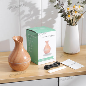 Woodgrain Humidifier 130ml Mini USB Aromatherapy Mist Diffuser Portable Vaporizer For Home Room Yoga