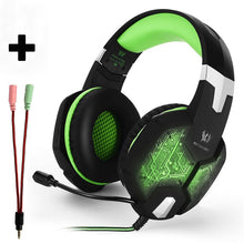 Load image into Gallery viewer, Gaming Headset Gamer Stereo Headphone With Microphone Mic Led Game For PC Computer PS4 KOTION EACH G2000 G1000 G4000 G9000 G2600
