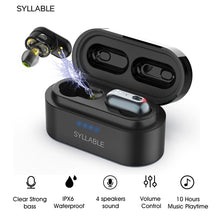 Load image into Gallery viewer, Original SYLLABLE S101 TWS bass earphones wireless headset noise reduction SYLLABLE Volume control earbuds Bluetooth-compatible
